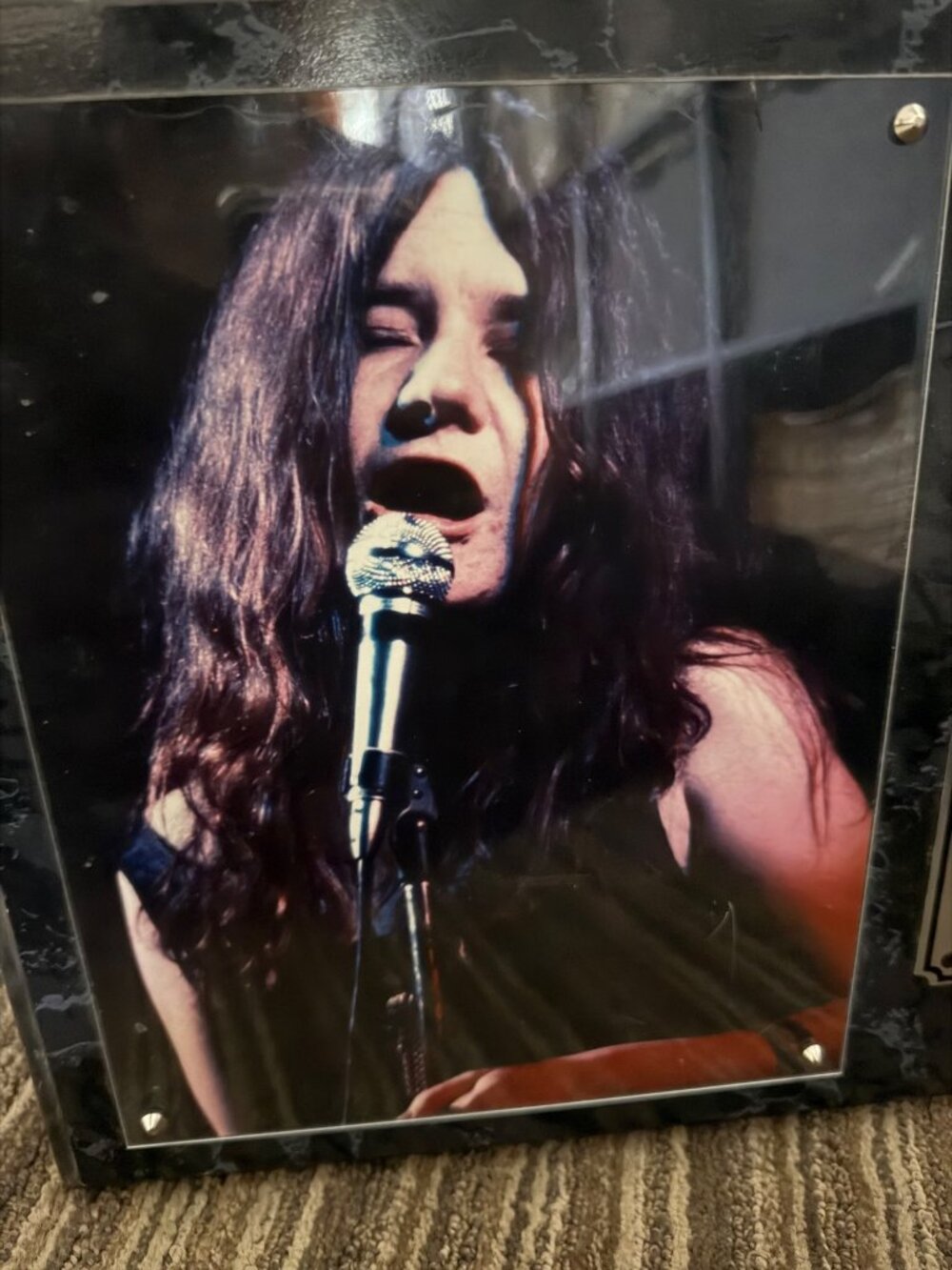 Vintage Janis Joplin 12 X 15 Tribute Photo Plaque Memorabilia - Picture 2 of 9